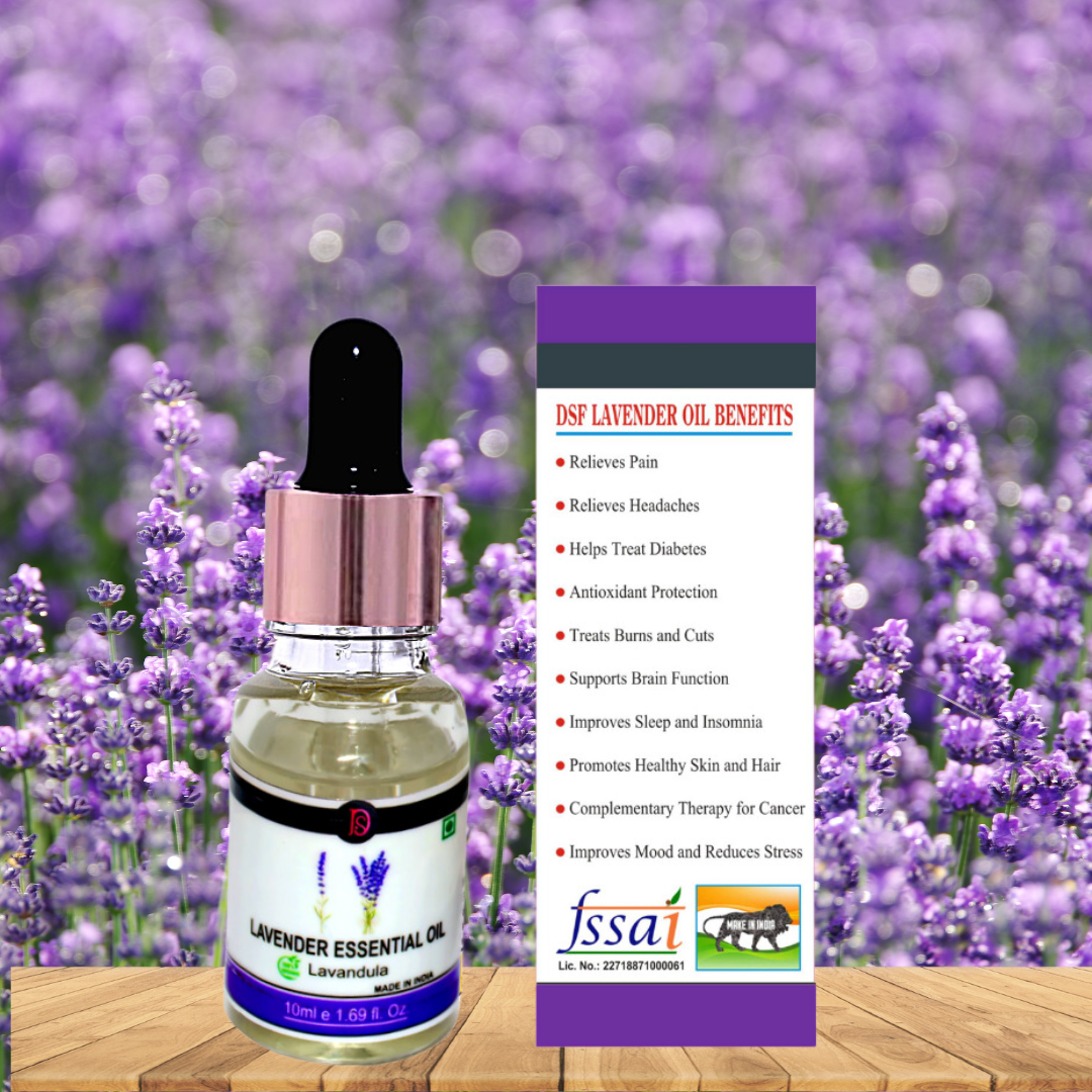 Organic lavender oil for skincare