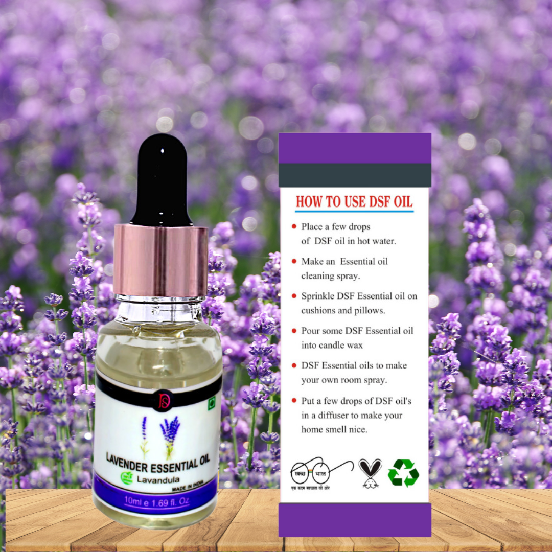 Organic lavender oil for skincare and aromatherapy