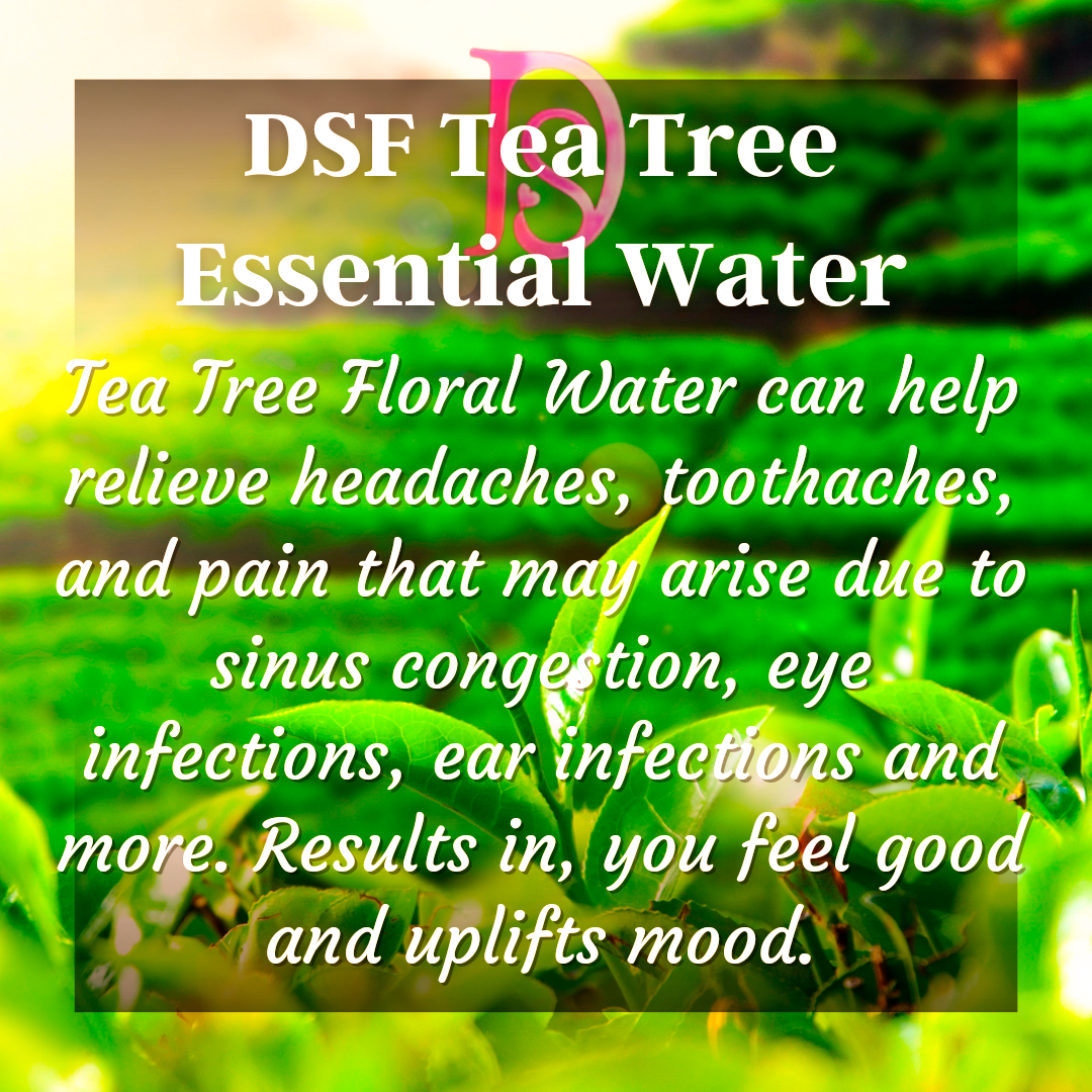 डीएसएफ टी ट्री हाइड्रोसोल II डीएसएफ एसेंशियल वॉटर II डीएसएफ टी ट्री वॉटर II टी ट्री फ्लोरल वॉटर