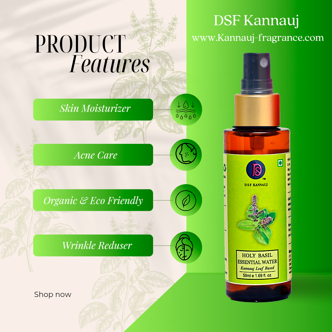 डीएसएफ पवित्र तुलसी जल II डीएसएफ तुलसी हाइड्रोसोल II डीएसएफ तुलसी आवश्यक जल