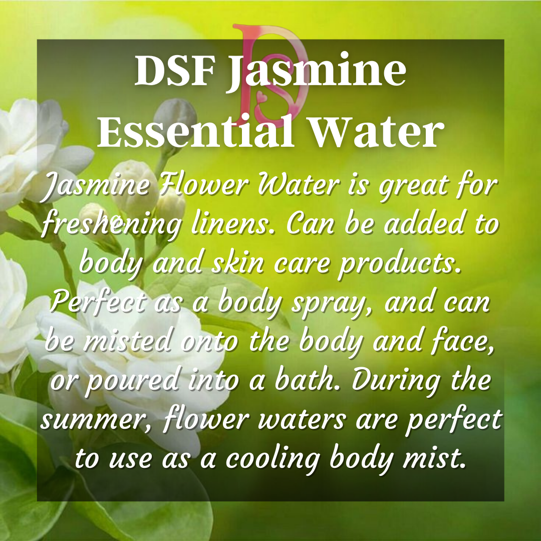 डीएसएफ जैस्मीन जल II डीएसएफ जैस्मीन पुष्प जल II डीएसएफ जैस्मीन हाइड्रोसोल आईआईडीएसएफ जैस्मीन आवश्यक जल