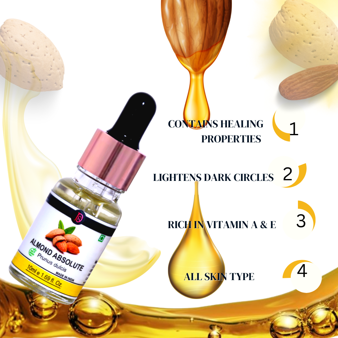 बादाम पूर्ण जैविक गुणवत्ता वाले आवश्यक तेल