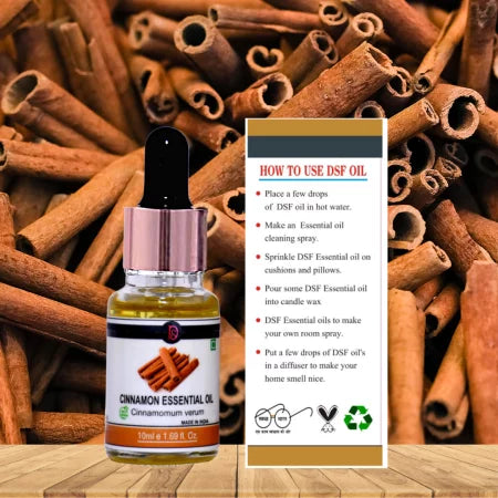 DSF Pure Cinnamon Essential Oil - Aromatherapy, Natural Perfumery, Food, Flavour, and Pharma