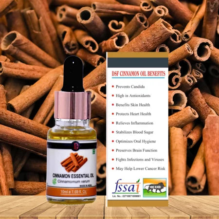 DSF Pure Cinnamon Essential Oil - Aromatherapy, Natural Perfumery, Food, Flavour, and Pharma